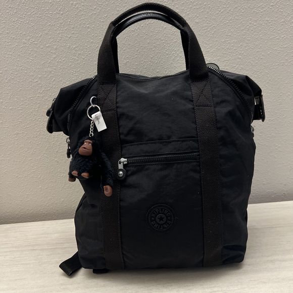 Kipling KI9291 Art Tote Bag Convertible Laptop Backpack Black Tonal - Picture 1 of 16